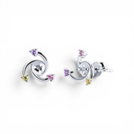 Catherine wheel stud earrings