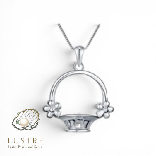 Flower basket pendant