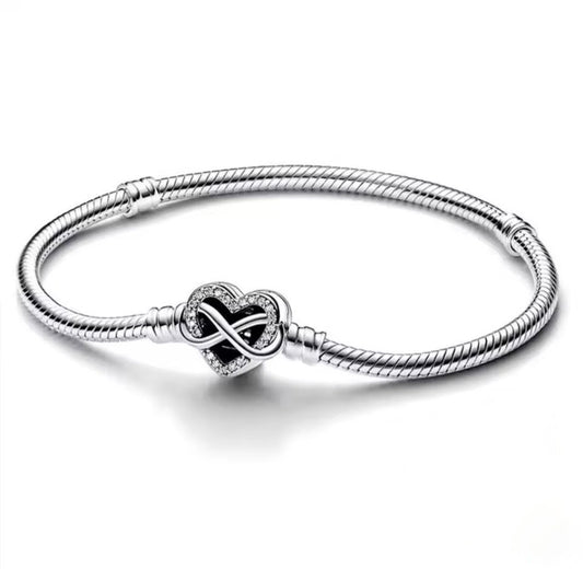 Infinity heart Charm bracelet