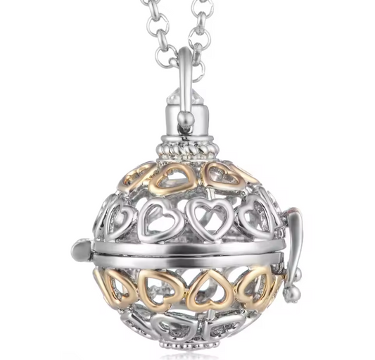 Mixed metal heart edison cage