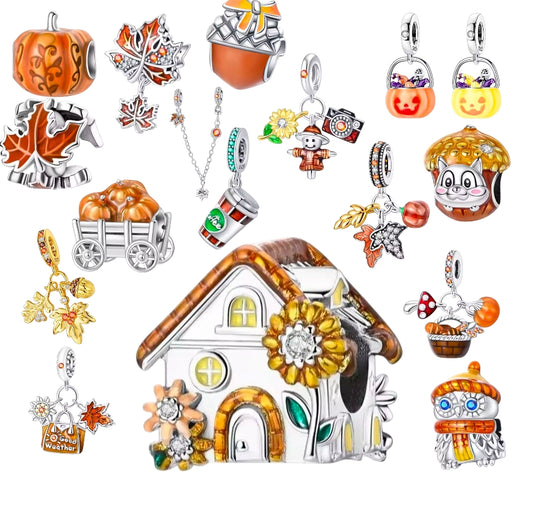 Autumn themed charms
