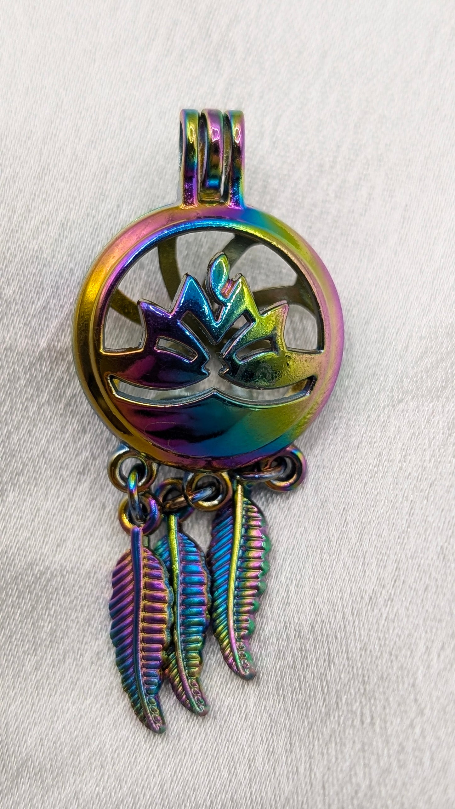 Rainbow iridescent plated cages