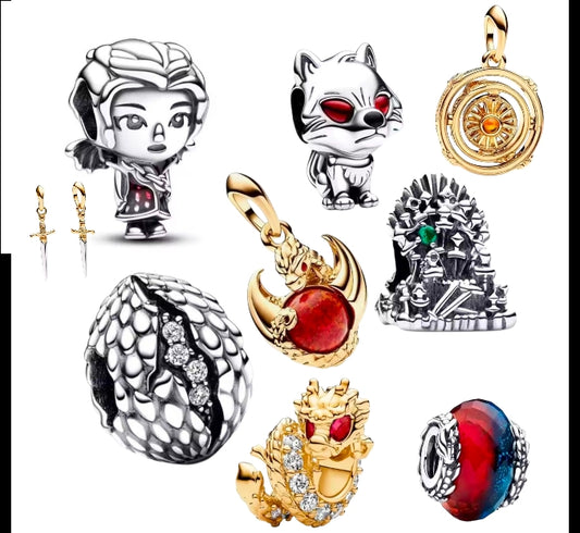 Game of Thrones and House of Dragon charms
