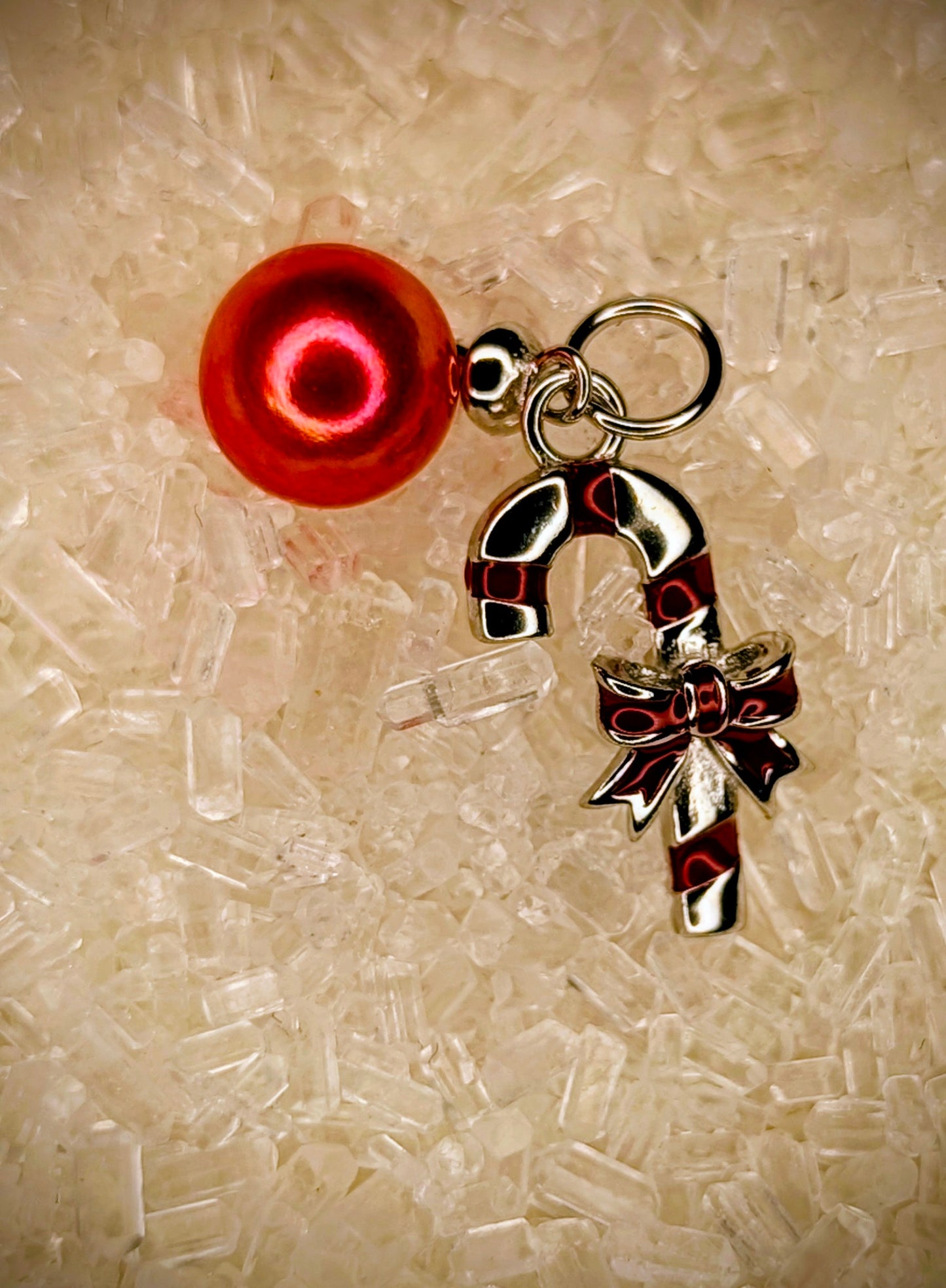 Candy Cane Pearl pendnat