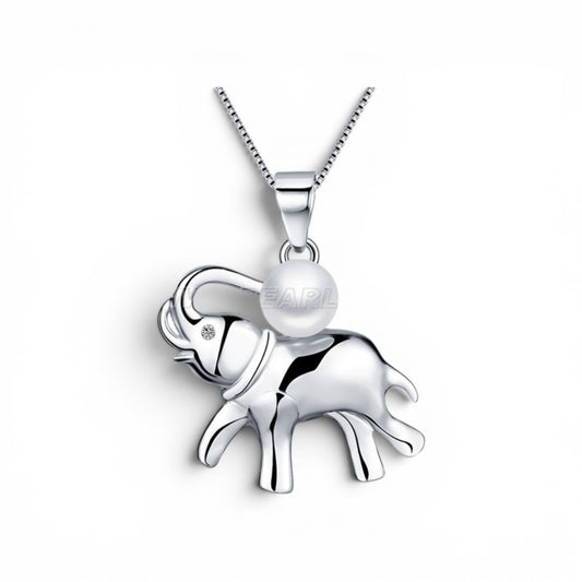 Elephant pearl pendant