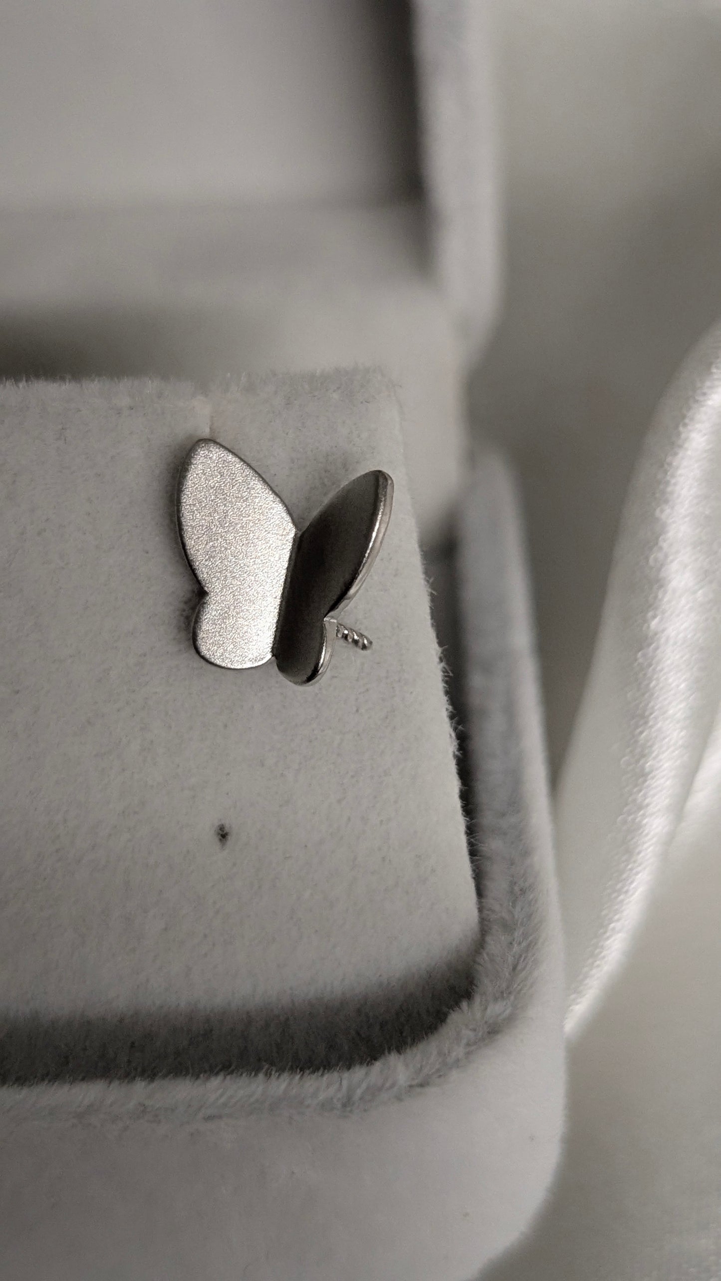 Perched butterfly earrings