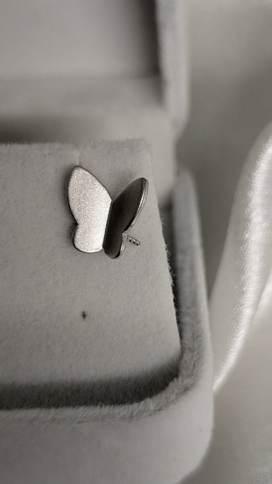 Perched butterfly earrings