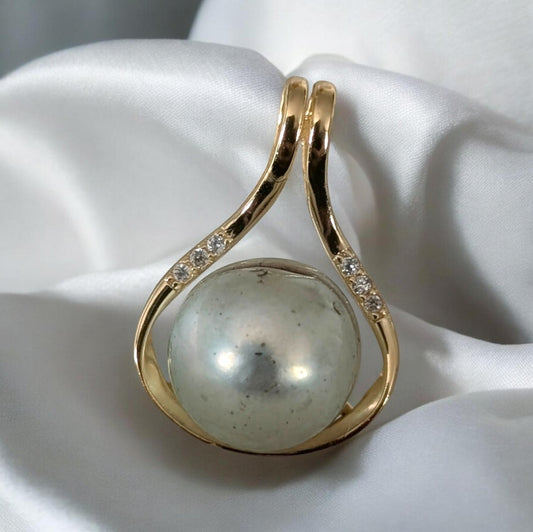 Golden water drop Edison pendant