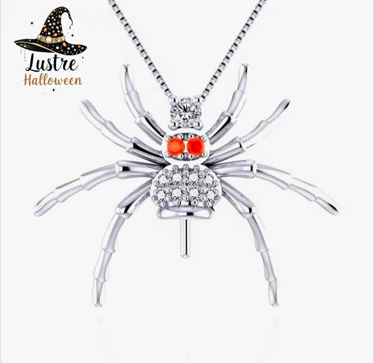 Jewelled spider pendant mount
