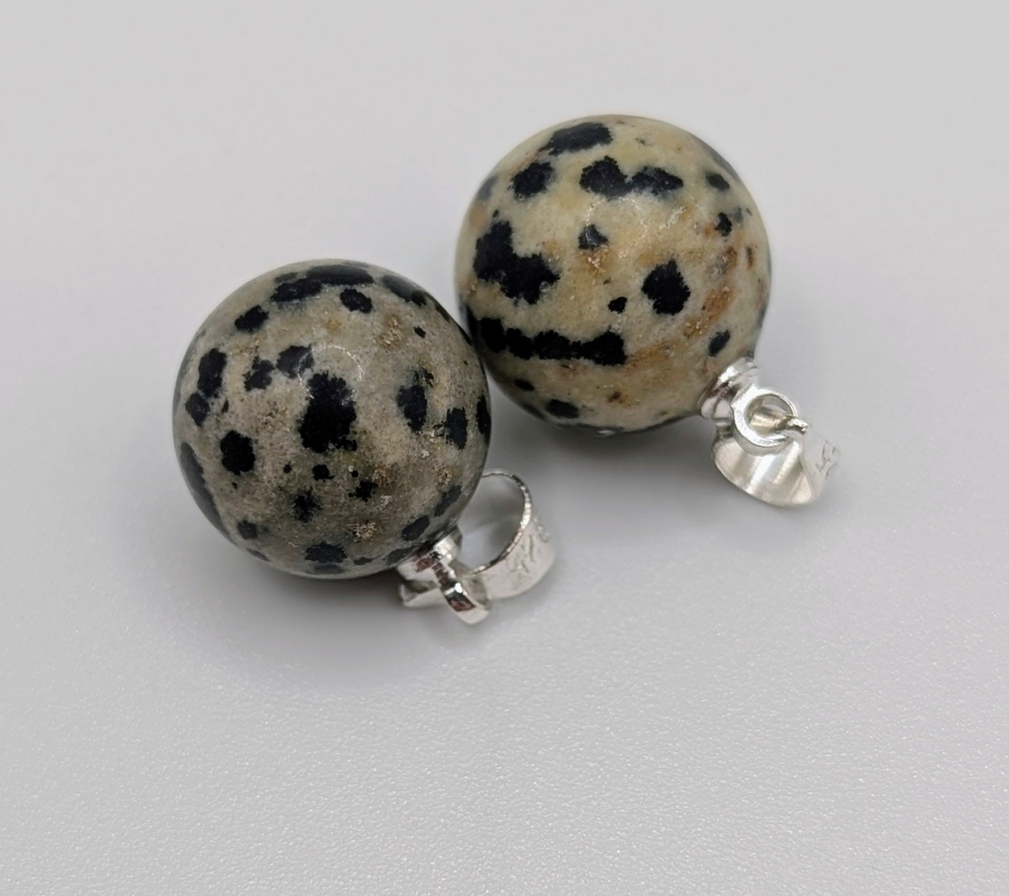 Gemstone ball drop necklace