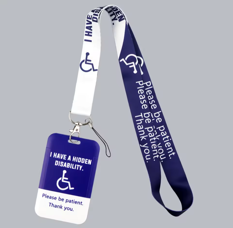 Disability Lanyard and card holder and keyring