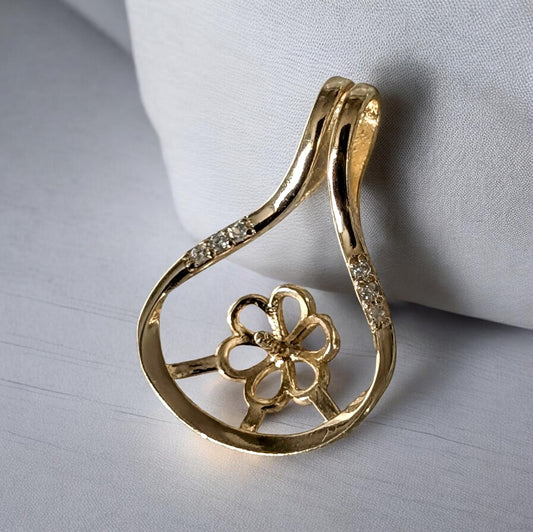Golden water drop Edison pendant