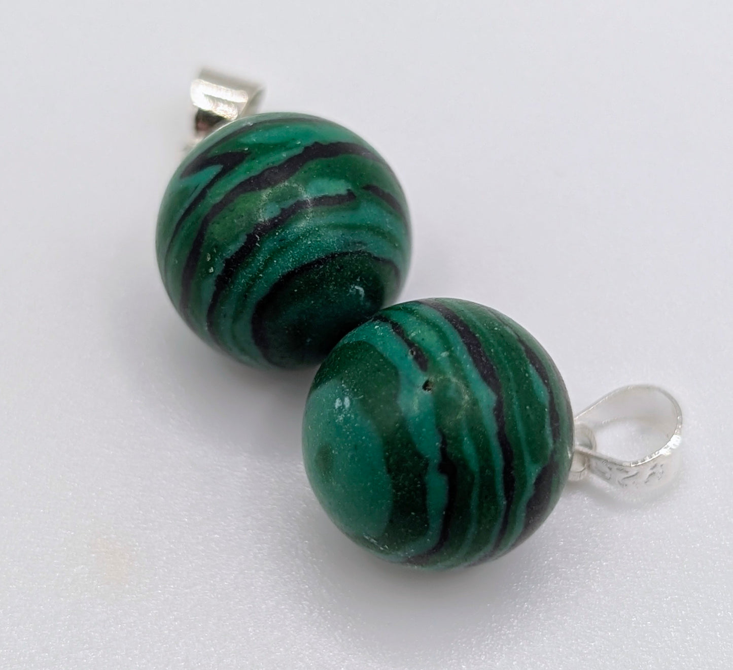 Gemstone ball drop necklace
