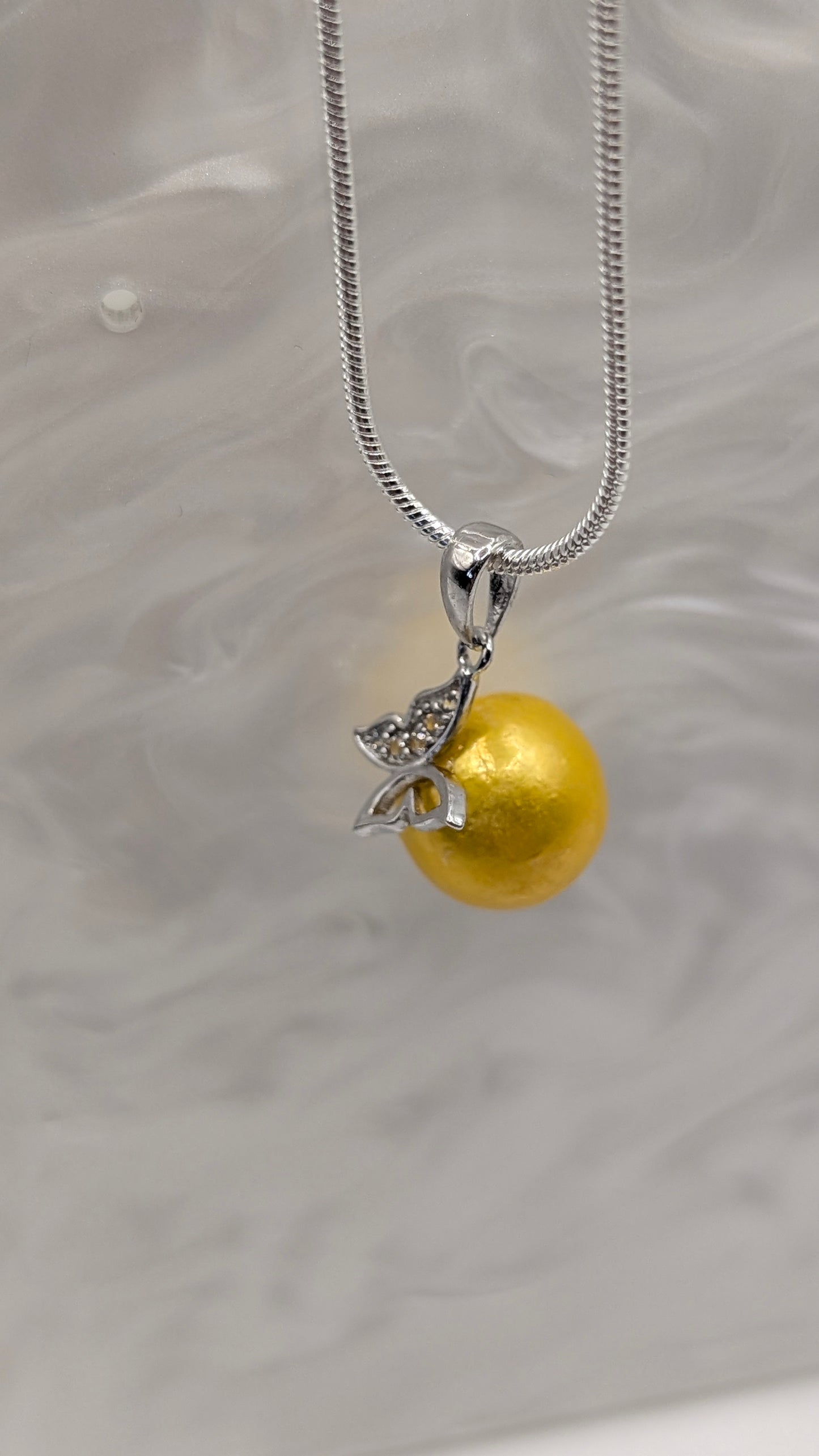 Perched butterfly Edison pendant