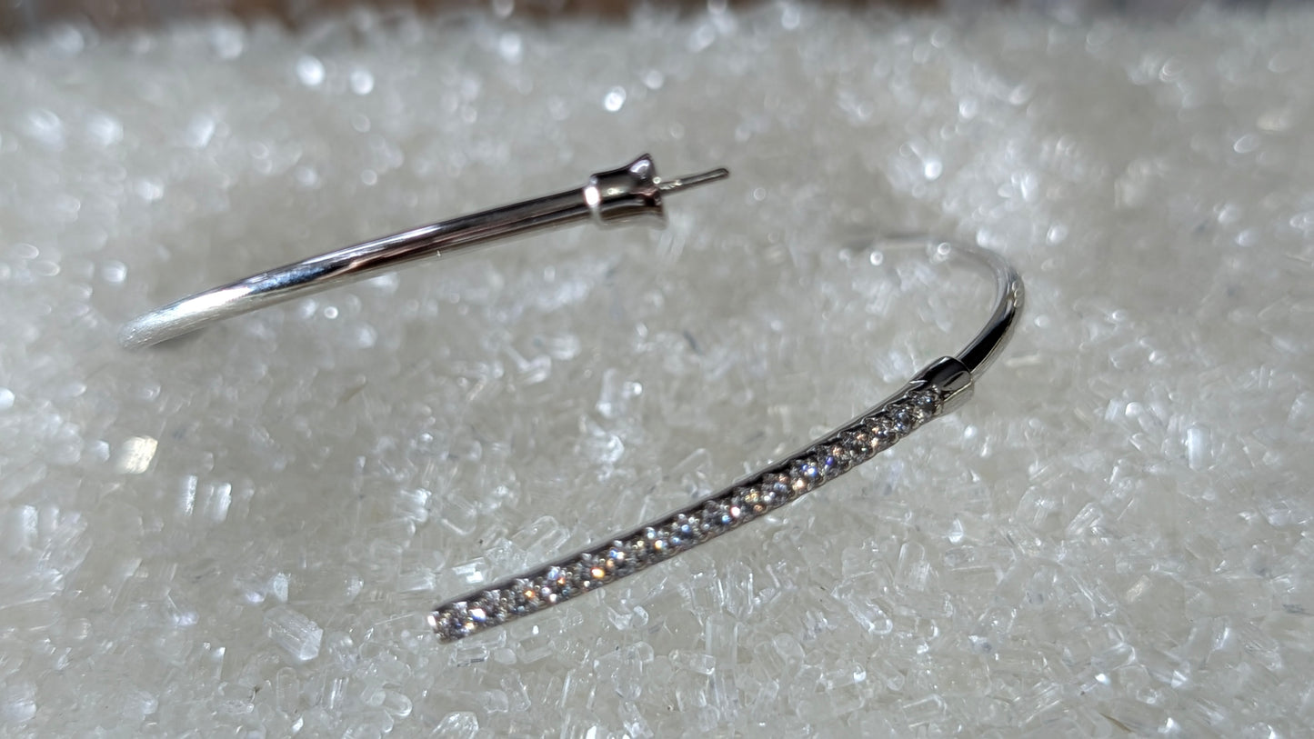 Zirconia inlayed bangle