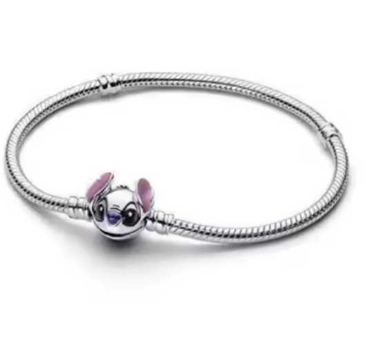 Blue alien charm bracelet