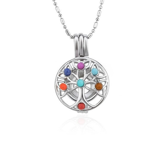 Chakra Tree colourful pearl cage
