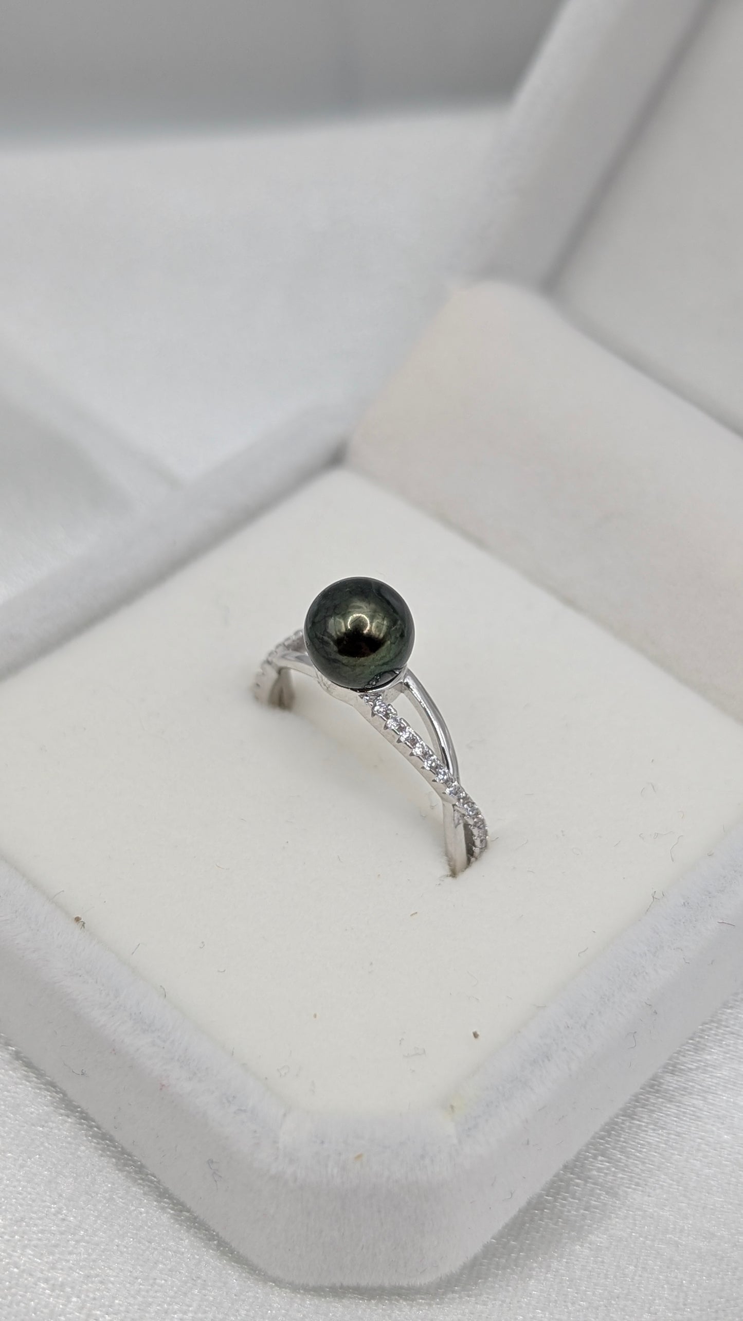 Chocolate Olive gold flower ring