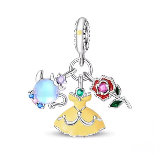 Yellow dress premium triple charm