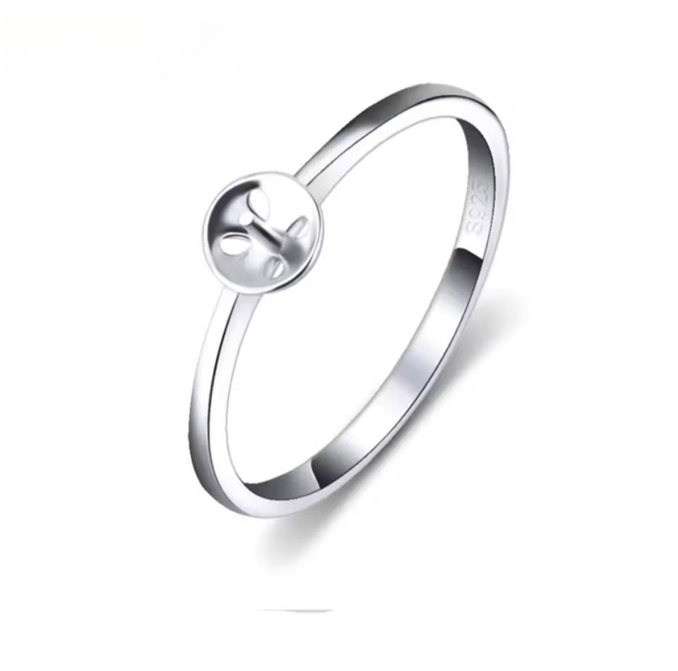 Plain Band pearl ring