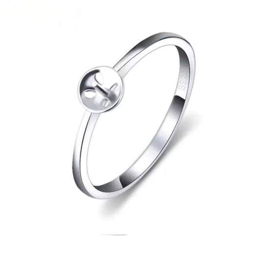 Plain Band pearl ring