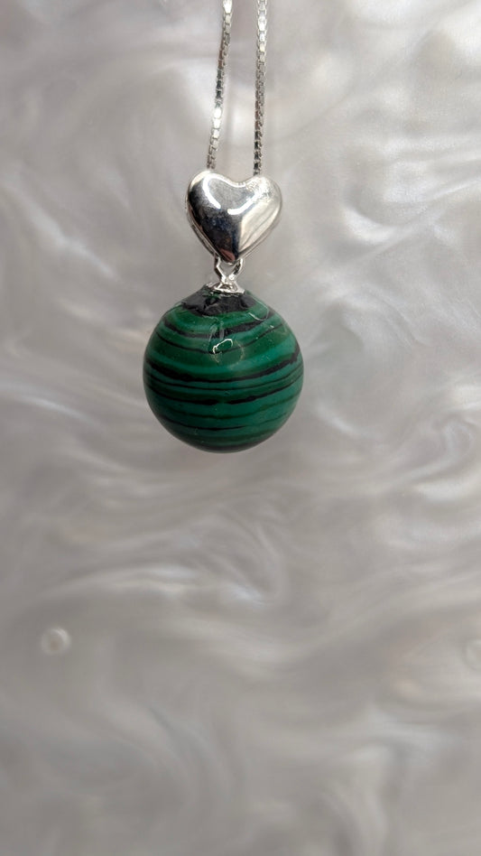 Malachite large stone gem drop