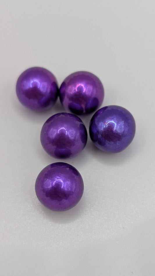 Deep magenta/purple Edison pearls