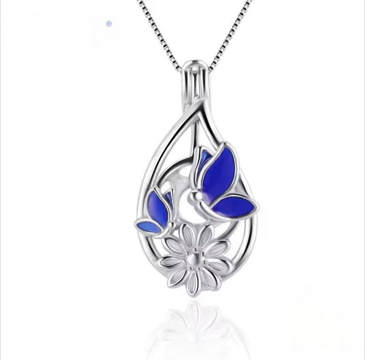 Blue butterfly cage