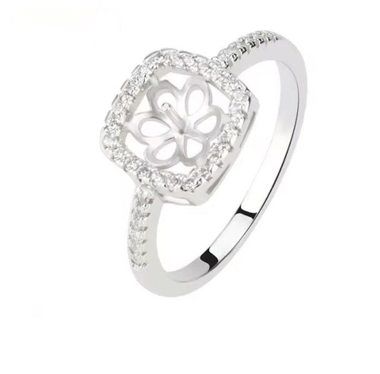 Square pearl ring
