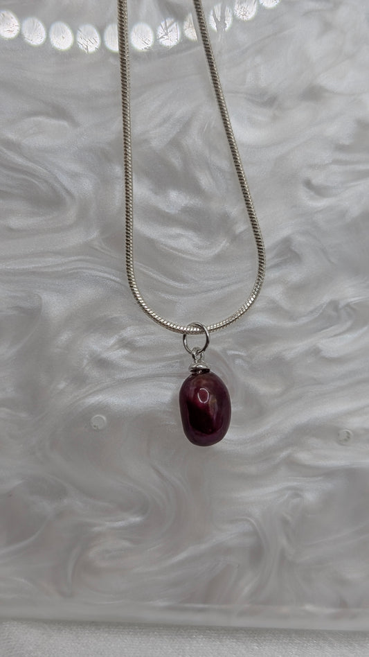 Black cherry simple dangle
