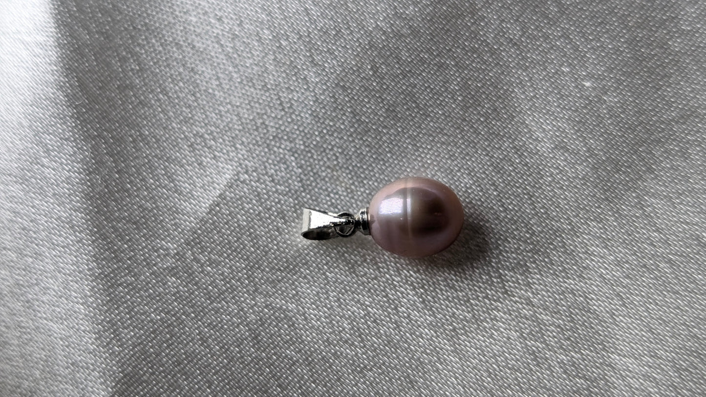 lavender rice drop pendant