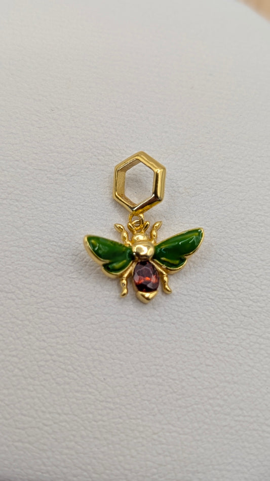 gold firefly charm