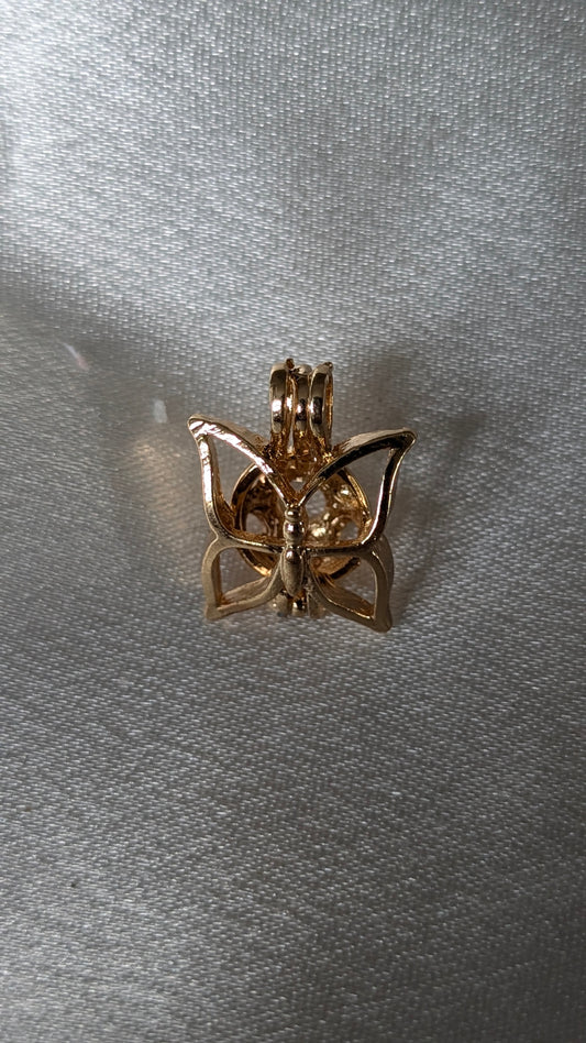 Gold butterfly cage