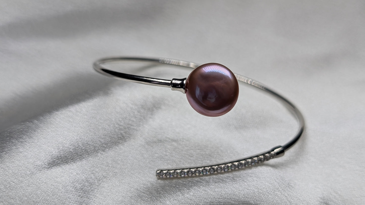 Pink Lavender coin bracelet