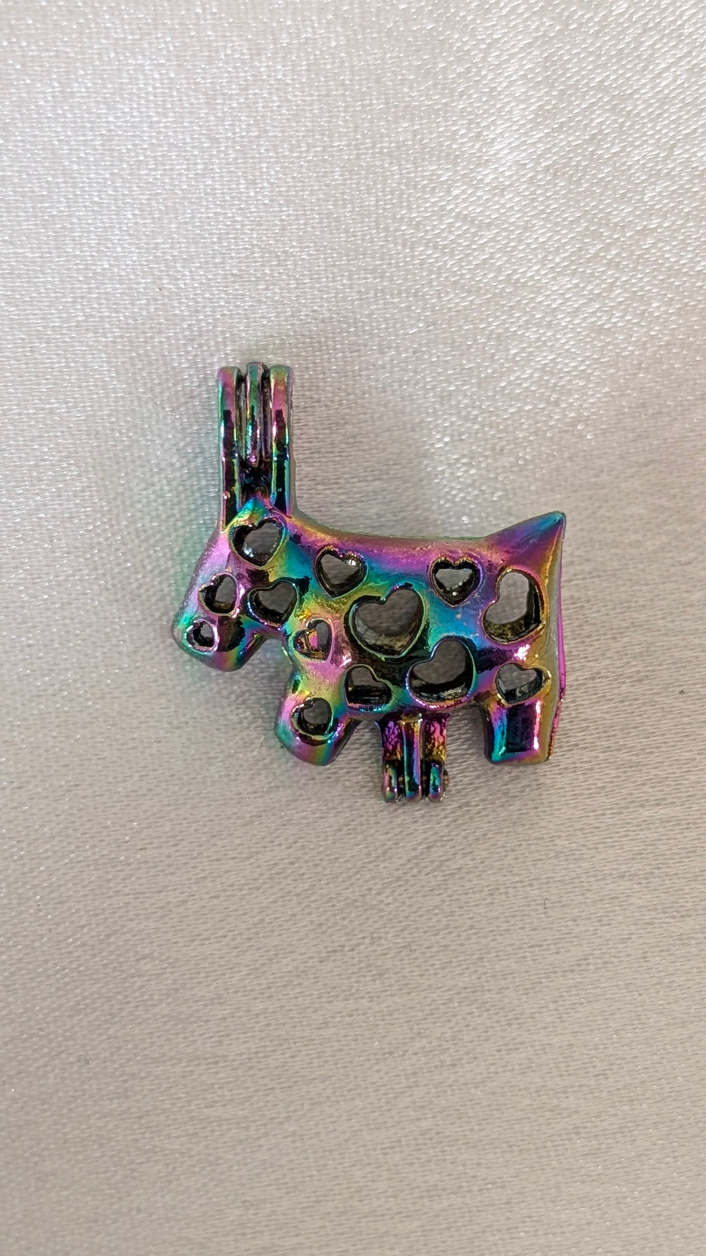 Rainbow iridescent plated cages