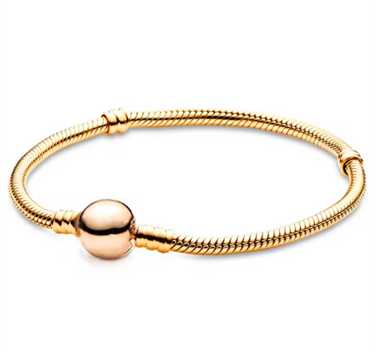 Gold charm bracelet