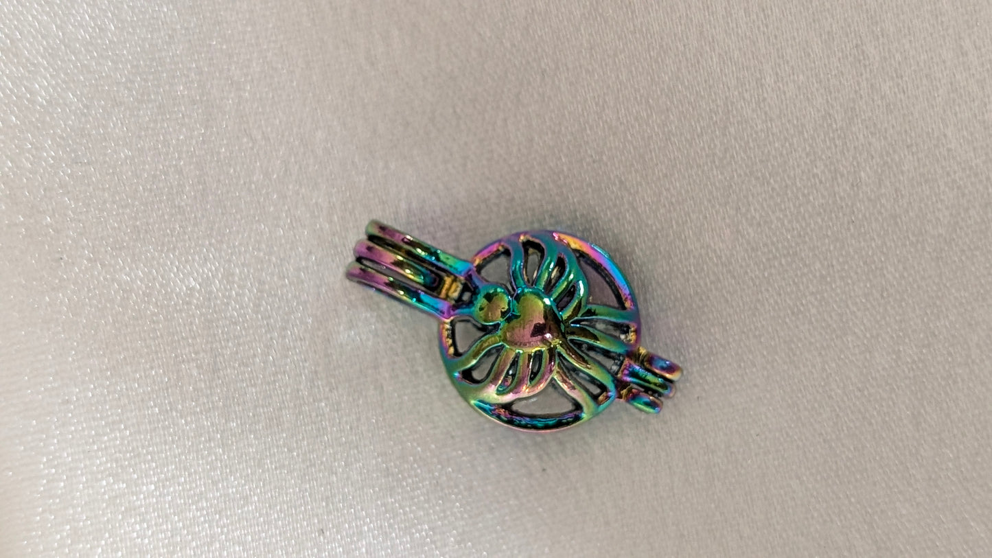 Rainbow iridescent plated cages