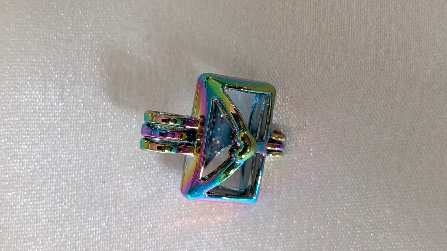 Rainbow iridescent plated cages