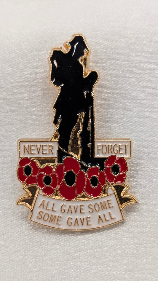 Soldier Poppy pin