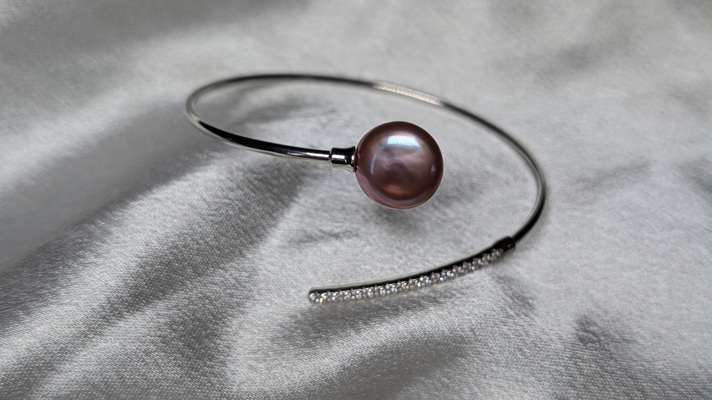 Pink Lavender coin bracelet