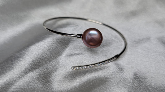 Pink Lavender coin bracelet