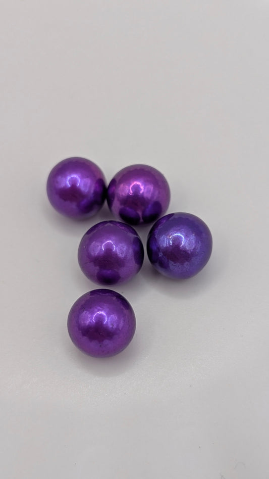 Deep magenta/purple Edison pearls