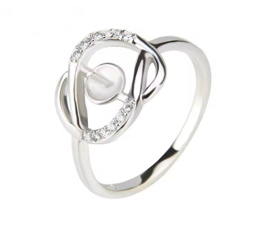 Swirl Pearl ring