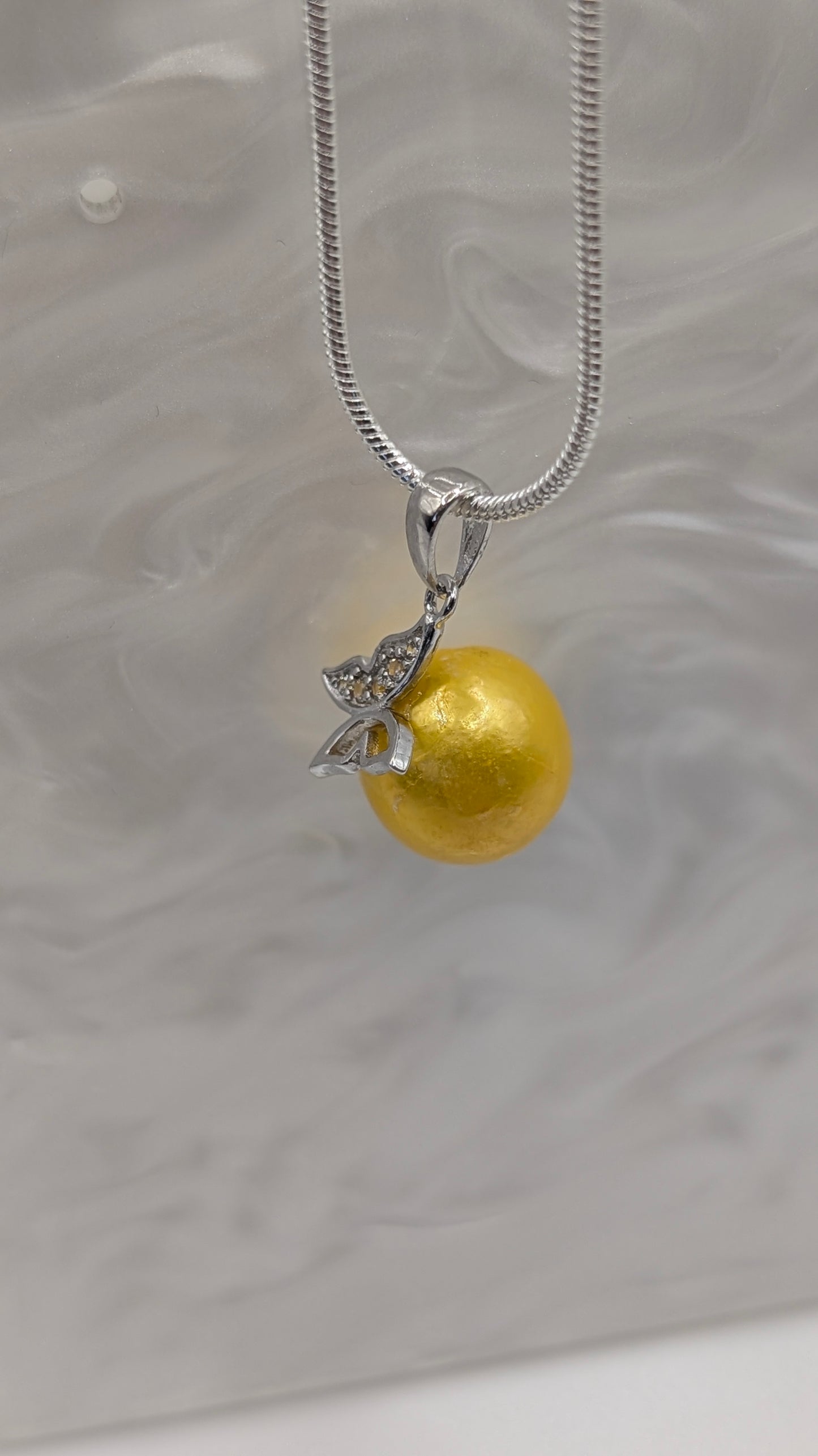 Perched butterfly Edison pendant