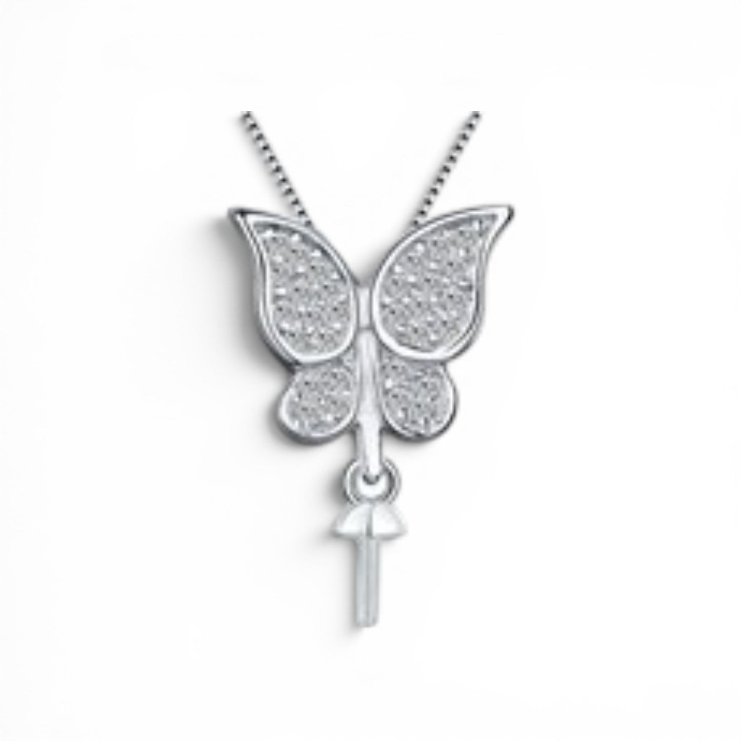 Butterfly pendant drop
