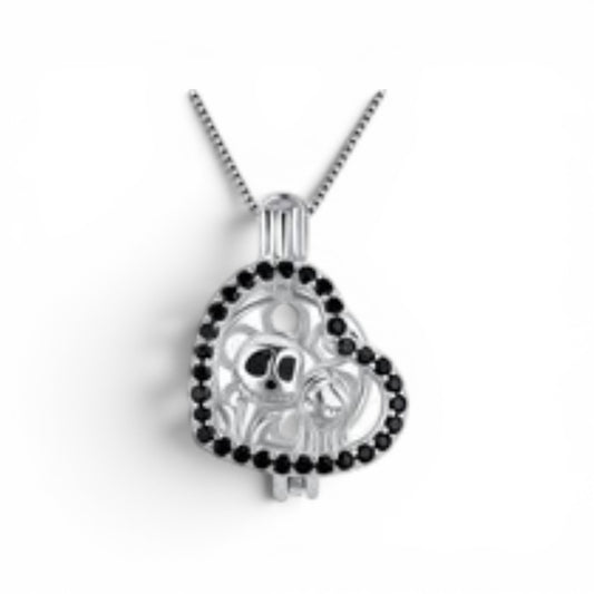 Jack and Sally black heart cage