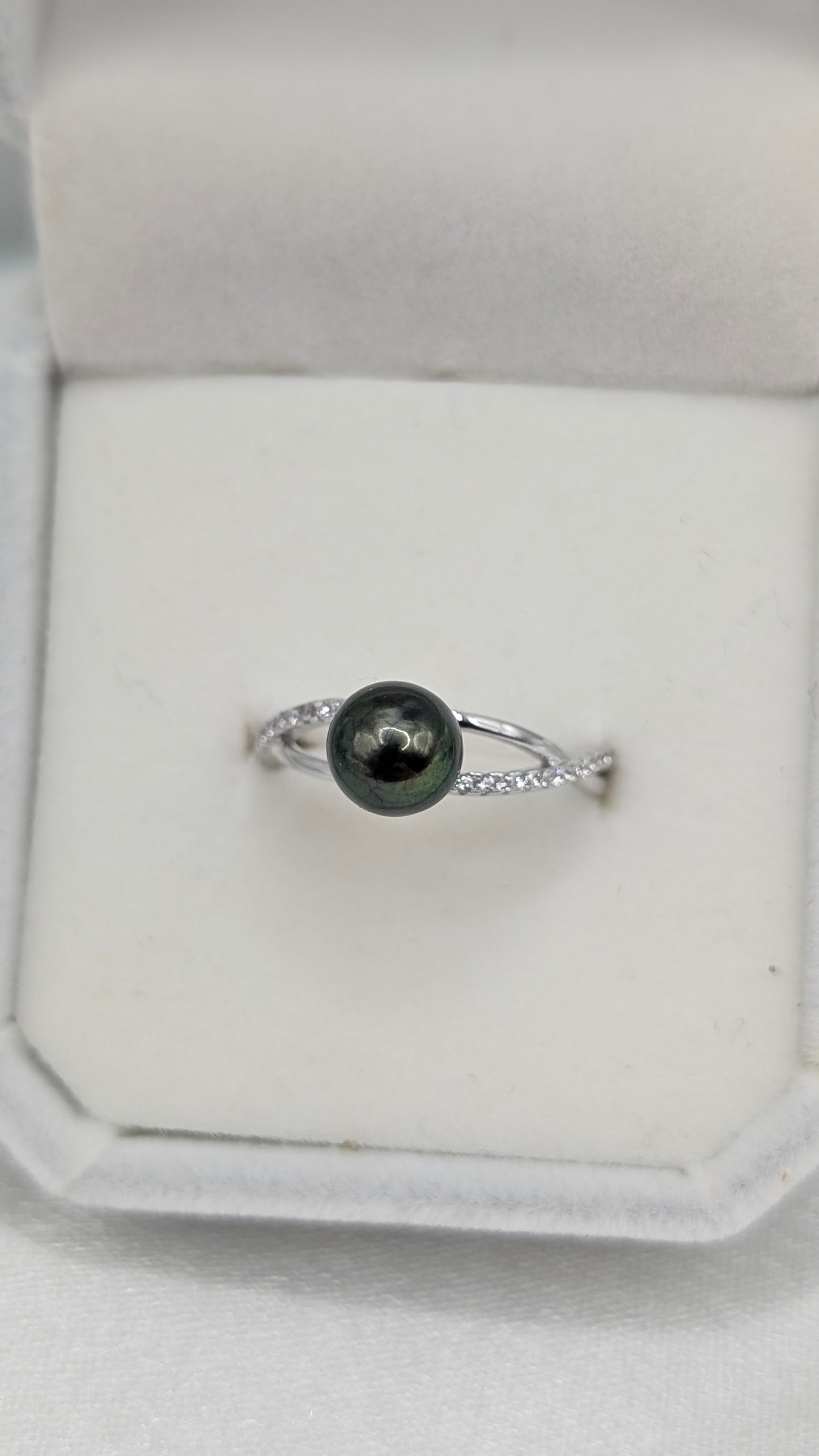 Chocolate Olive gold flower ring