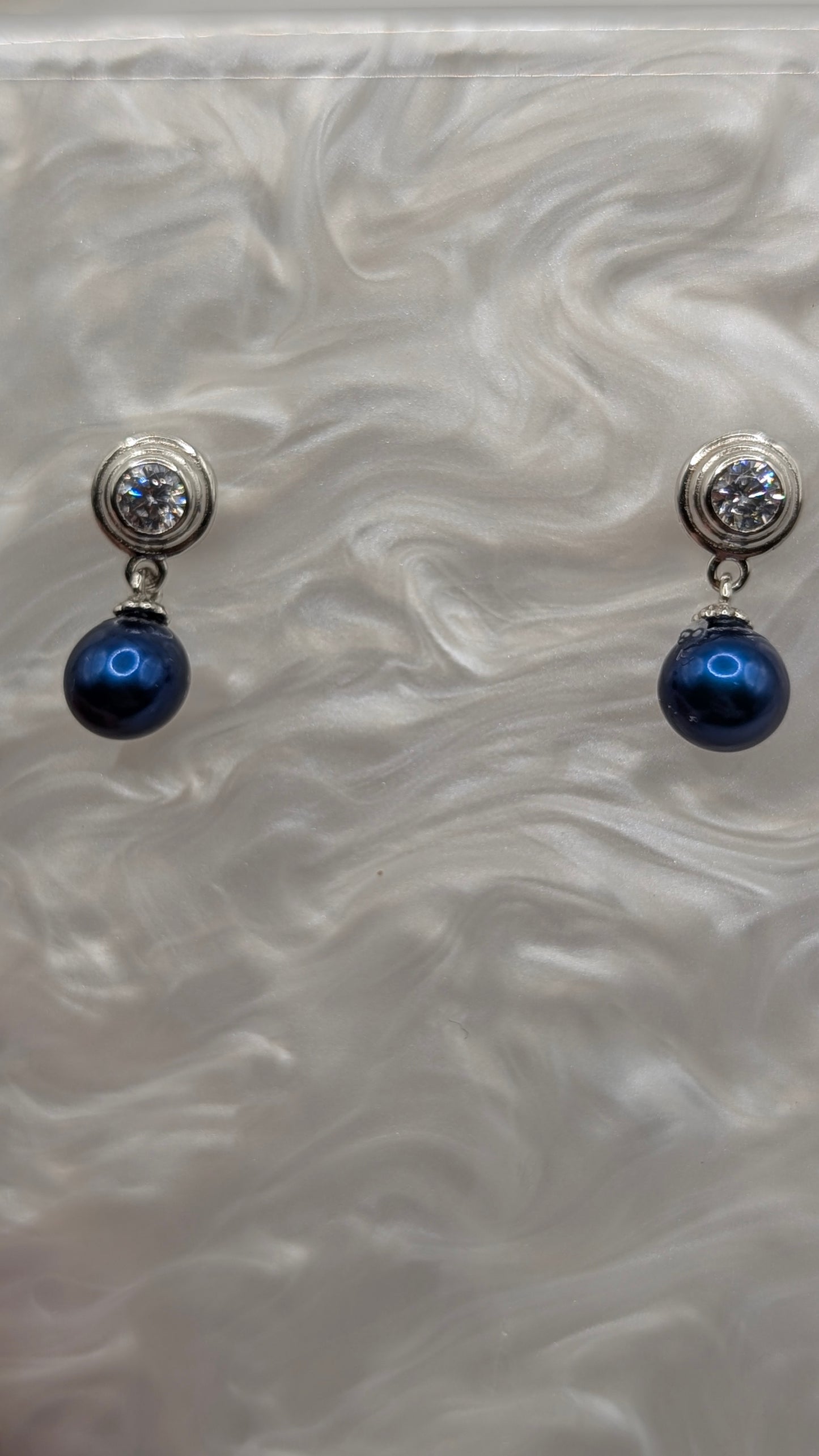 deep blue earrings