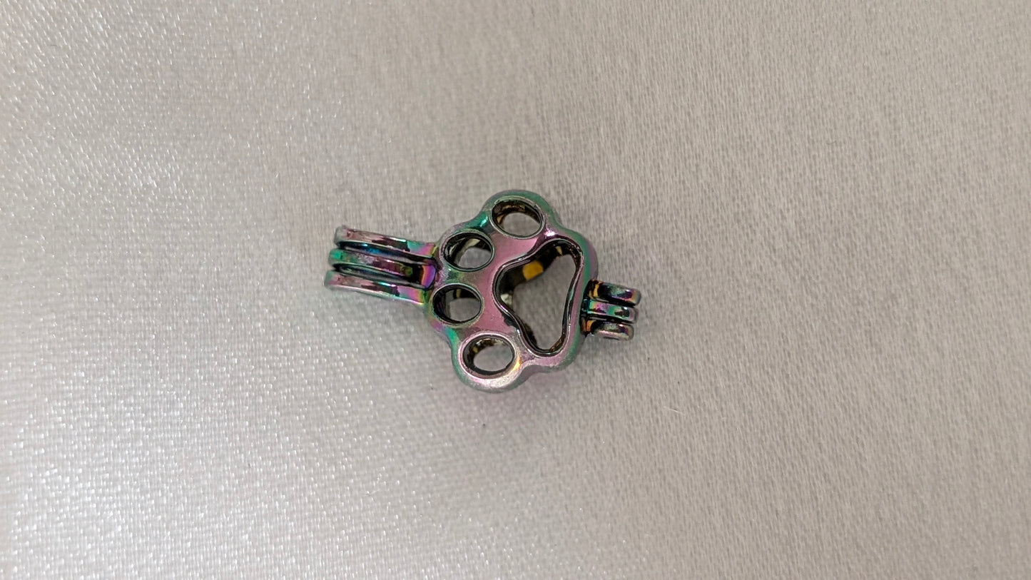 Rainbow iridescent plated cages