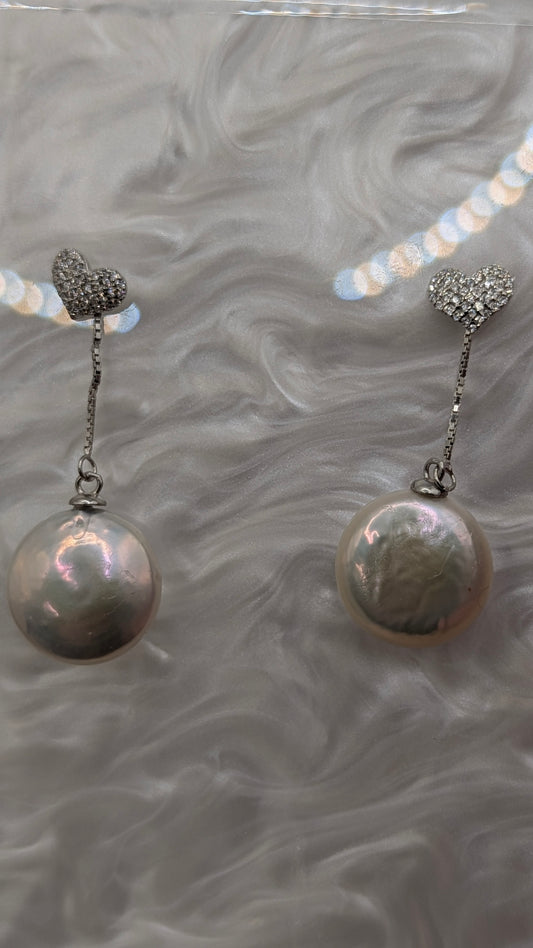 Coin drop earrings with removable coins